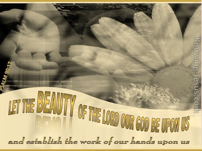 Psalm 90:17 The Beauty of the Lord (gold)